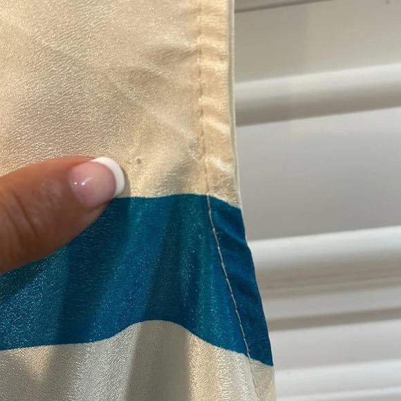 36 Point 5 Stripe Midi Multi color Sleeveless Dress flowy pleated Small (flaws) - Picture 16 of 16